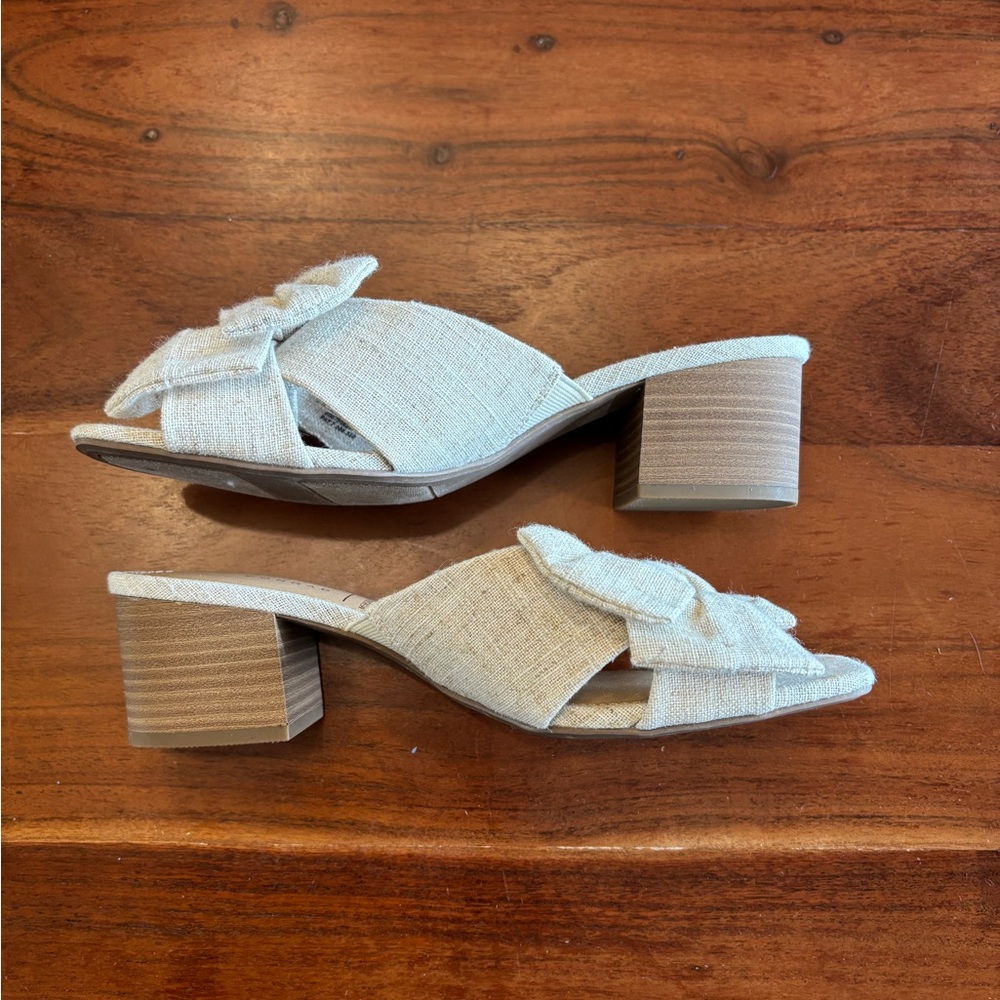 LC Lauren Conrad Izabella Women’s Heeled Slide Sandals - Picture 7 of 11